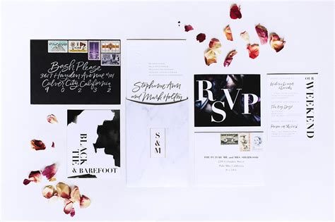 Download wedding invitation stock photos. Backyard Black Tie Wedding Invitations