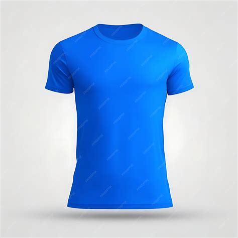 Premium Ai Image Blue Tshirt Mockup Template Premium Download