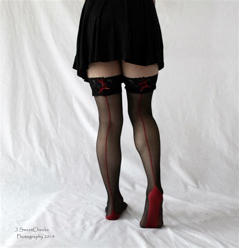Jessica In Black And Red Stockings Julie Sweetcheeks Flickr