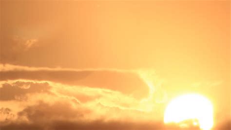 Time Lapse Shot Of The Heavenly Clouds With Sun Rays Stock Footage