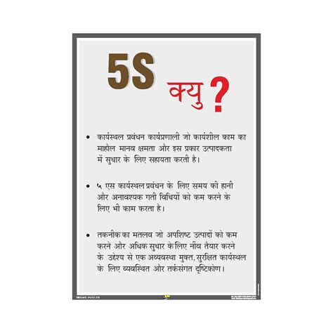 Mr Safe Why 5s Poster In Hindi Hard Plastic Lamination A4 825 Inch