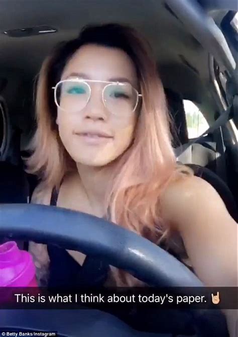 Mkrs Betty Banks Takes Video Selfie While Driving Daily Mail Online