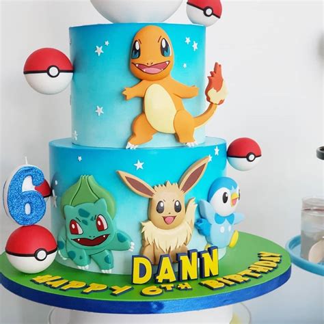 Pokémon Themed Cake Celebrate Kids Birthday Party In Uae