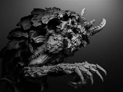 Demon Zbrush Sculpt 3d Art Sculpture Sculpting Creature Design