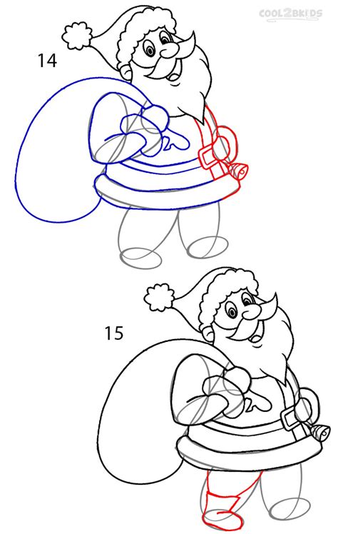 How to draw santa clause step. How to Draw Santa Clause (Step by Step Pictures) | Cool2bKids