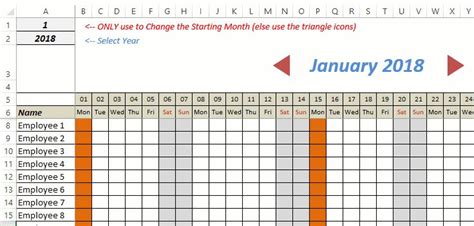 Free Excel Leave Tracker Template Updated For Excel Calendar