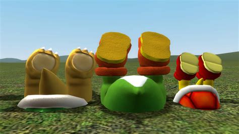 Bowser Jr Yoshi Koopa Troopa Buried Upside Down By Picklenick95 On