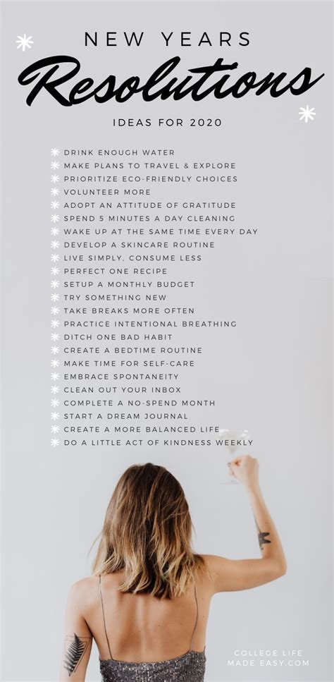 70 Truly Good New Years Resolutions Ideas List For 2020 Summer Bucket List Good New Year