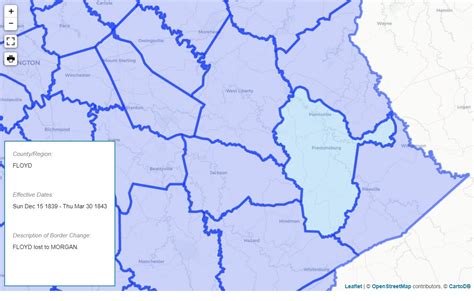 Kentucy History Floyd County Boundary Changes