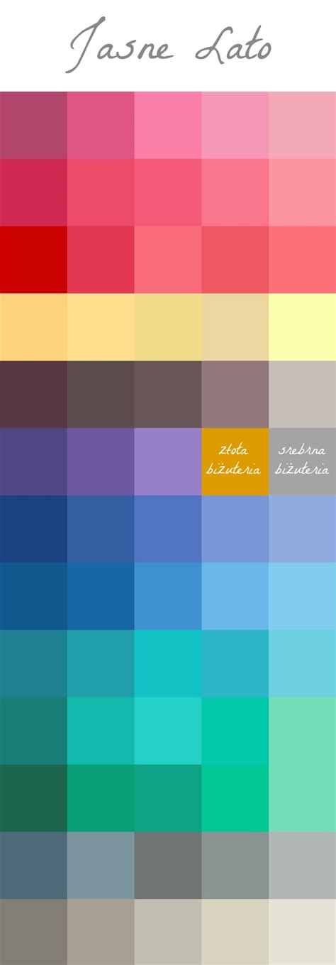 light summer colors color palette light summer color palette light summer