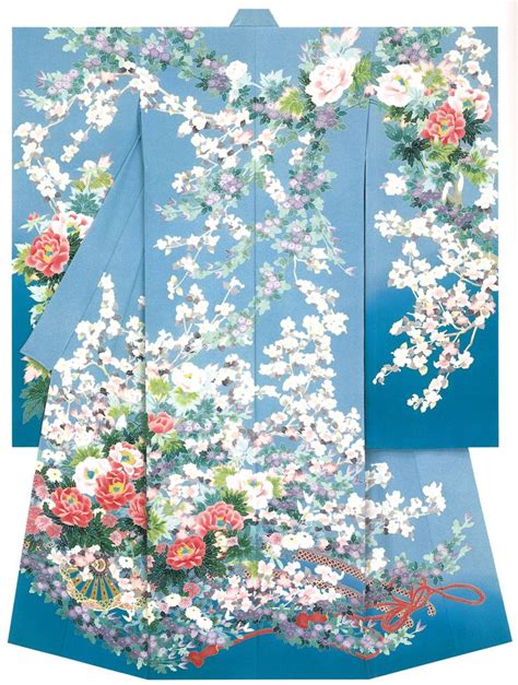 The Kimono Gallery — Kagayuzen Kaga Yuzen Kimono Furisode Gaku