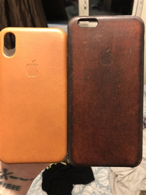 New And Aged Brown Leather Case Iphone