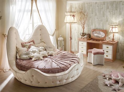 Circle bed frame and mattress. Kick It Up A Notch - Decorating With Round Beds