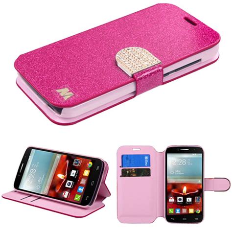 Insten Flip Leather Wallet Glitter Phone Case With Stand And Card Slot