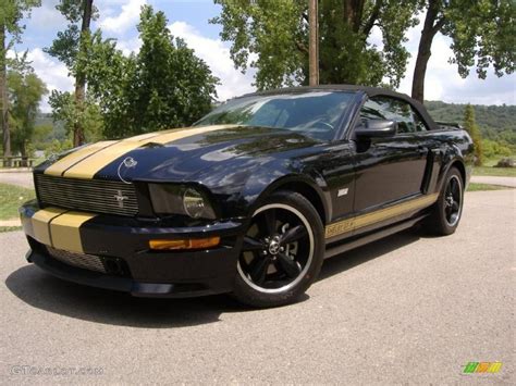 2007 Blackgold Stripe Ford Mustang Shelby Gt H Convertible 33328645