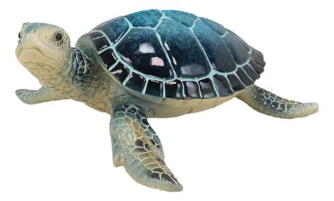 This Pretty Aquamarine Sea Turtle Figurine Measures 25 Tall 675