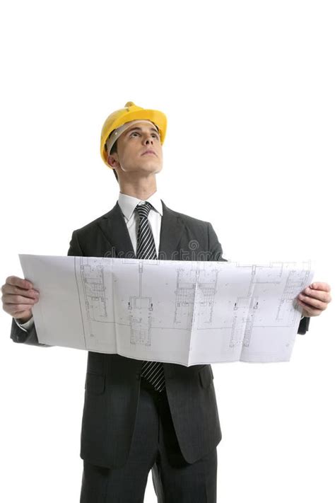 Architect Executive Business People With Plans Stock Photo Image Of