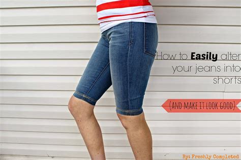 How To Easily Alter Your Jeans Into Shorts Diy Jean Shorts Jeans Diy