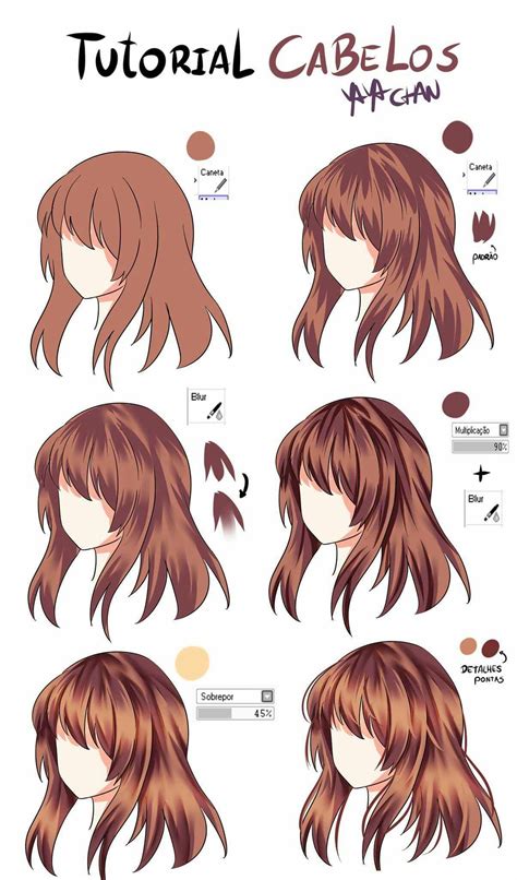 Coloring Anime Hair In Photoshop Manga