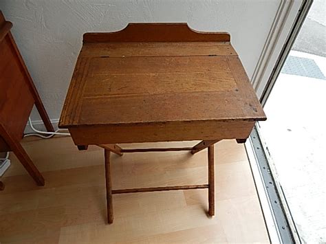 13909 Antiques Antique Paris Mfg School Desk