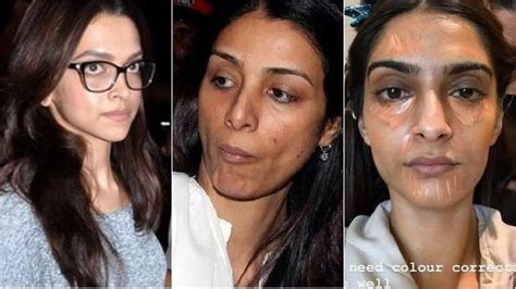 Bollywood Actresses With And Without Makeup Photos Saubhaya Makeup