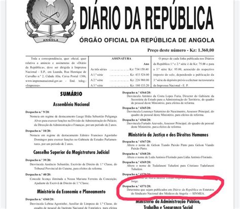 Diário Da República De Angola 2021 Pdf Diario Da Republica De Angola