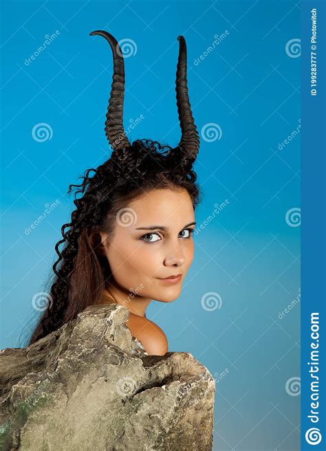 Goat Woman Stock Image Image Of Model Beautiful Person 199283777