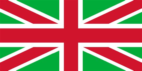 Flag of wales, a constituent unit of the united kingdom that forms a westward extension of the island of great britain. I made a Union flag, removing Scotland & adding Wales ...