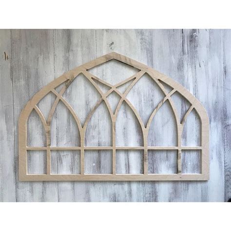 Intersecting Wooden Vintage Inspired Arched Window Frame Wall Frames