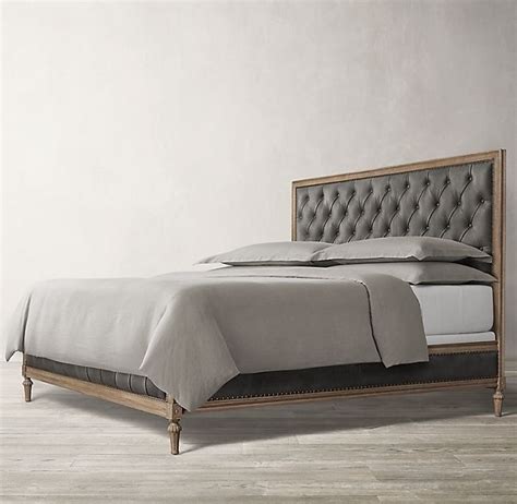 What can we help you find? Maison Leather Diamond-Tufted Panel Bed | Fabric panel bed ...