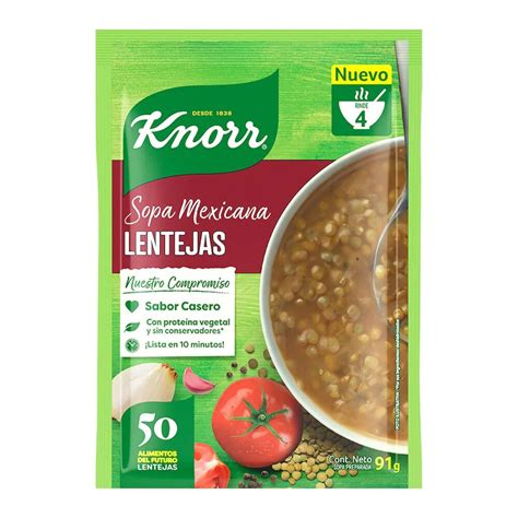 Sopa Knorr Sopa De Lentejas 91 G Soriana