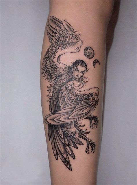 30 Perfect Harpy Tattoos Make You Attractive In 2022 Tattoos Bird