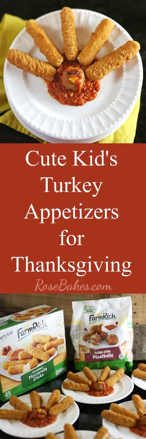 We love to have some appetizers out and ready when guests arrive perfect for your thanksgiving dinner with friends and family. Easy Kids' Thanksgiving Appetizers with Homemade Marinara Sauce | Rose Bakes