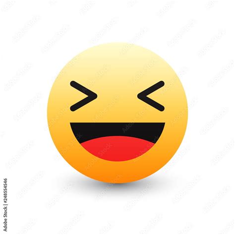 3d Vector Facebook Haha Emoticon Icon Design For Social Network
