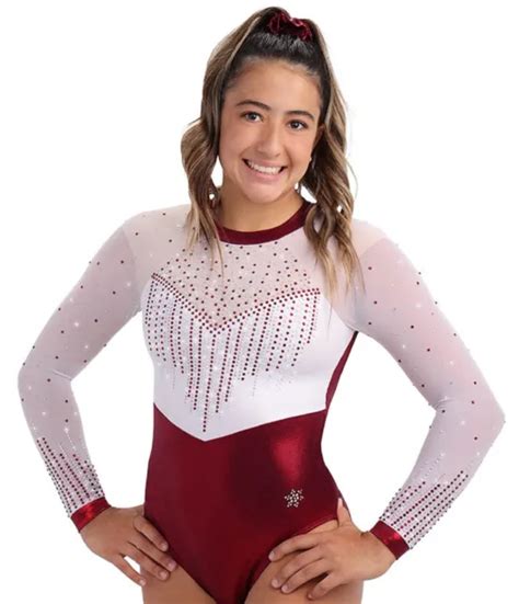 New Bianca Girls Gymnastics Competition Leotard By Snowflake Designs