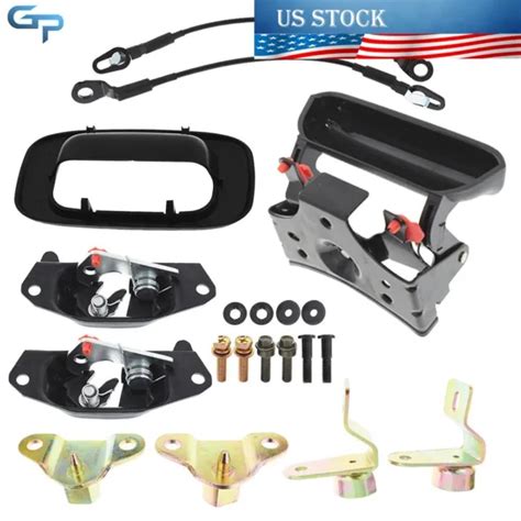 Tailgate Hardware Hinge Latch Striker Cable Kit For 99 06 Chevy