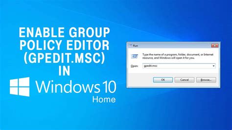 Cómo Habilitar Gpeditmsc En Windows 10 Home Edition