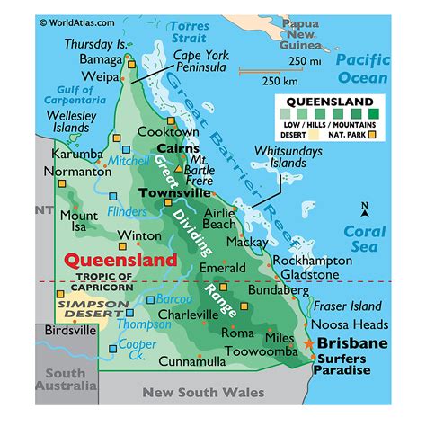 Queensland Maps And Facts World Atlas