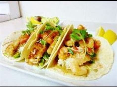 In a shallow bowl, combine the flour, salt, pepper, cumin, and paprika. Crispy Fish Tacos - YouTube