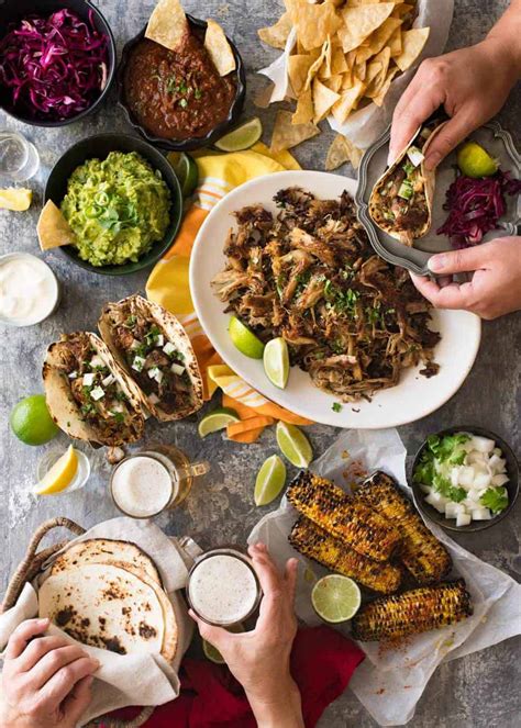 A mexican feast is an easy way to please a crowd. A Big Mexican Fiesta That's Easy to Make | RecipeTin Eats