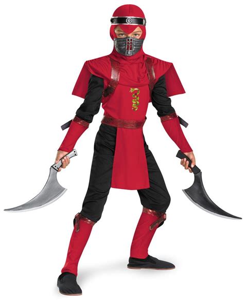 Red Viper Ninja Boys Halloween Costume This Red And Black Ninja