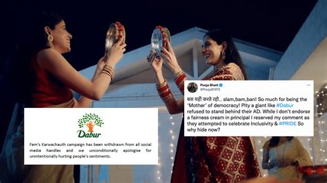 Dabur Withdraws Karwa Chauth Ad Featuring Same Sex Couple Twitter Reacts