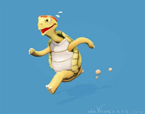 Running Turtle By Thijs De Vries · 3dtotal · Learn Create Share