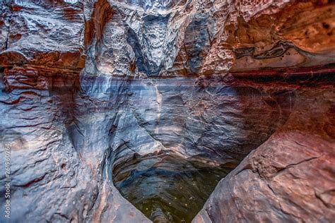 Inside The Khazali Canyon In Incredible Lunar Landscape In Wadi Rum In