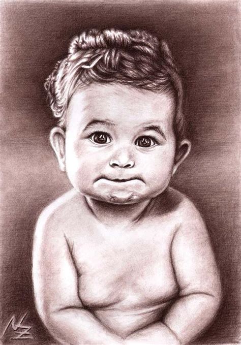 Babyface Drawing By Nicole Zeug