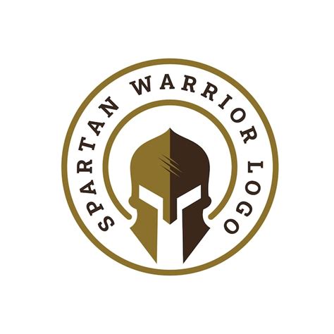 Premium Vector Sparta Or Spartan Warrior Helmet Logo Emblem Badge