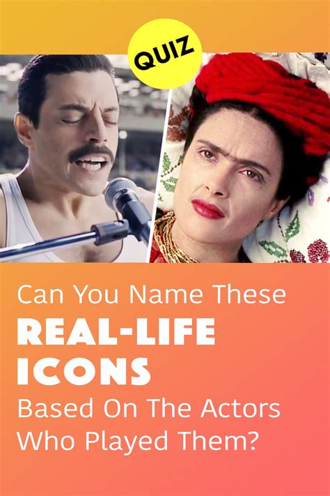 can you name these real life icons based on the actors who played them artofit