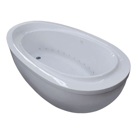 universal tubs mystic 5 9 ft jetted air bath tub with reversible drain in white hd3871ba the