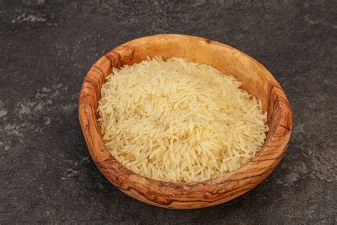 Raw Basmati Rice In The Bowl Stock Photo Image Of Natural