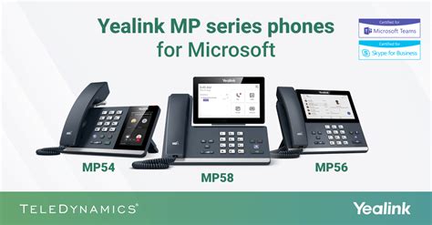 Yealink Mp Series Phones For Microsoft Teams